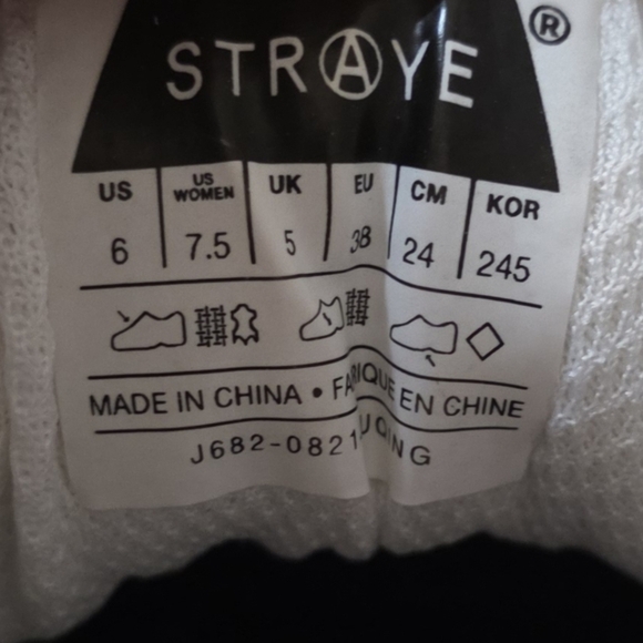 Straye Logan Puff Dusty Pink White Suede Flame Womens 7.5 Skate Shoe Mens Size 6 - Picture 11 of 11